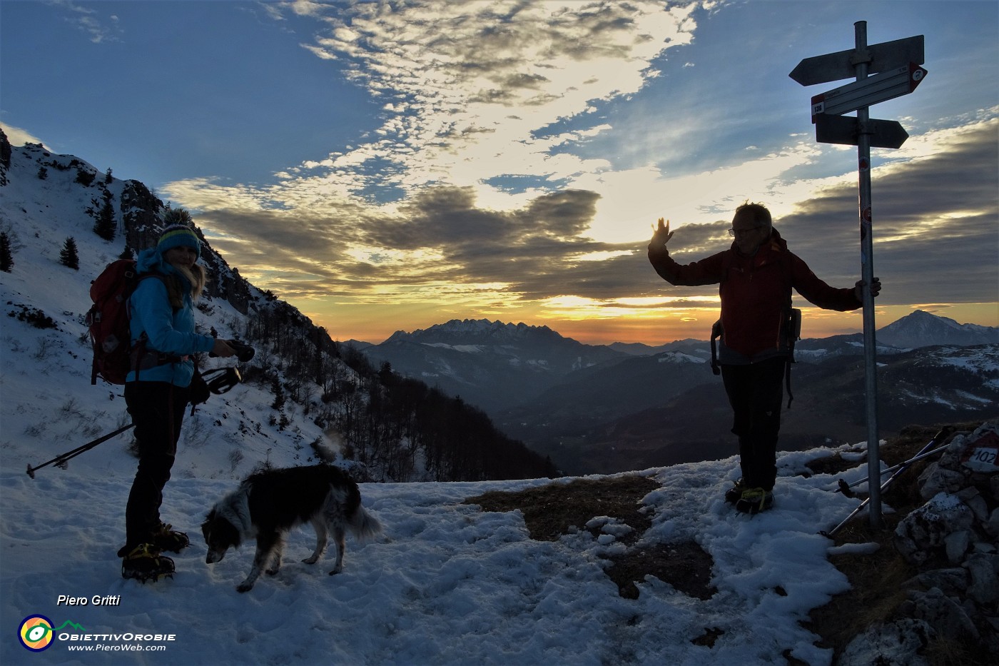 93 Dal Passo di Grialeggio tramonto in Resegone.JPG